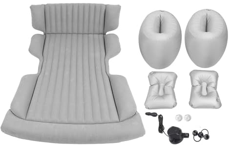 Ejoyous Materasso per Auto, Materasso Ad Aria per Auto, Letto Gonfiabile Floccato, Materasso per Auto SUV Ispessito, Letto Ad Aria per Sedile Posteriore, Bagagliaio, Camere D'aria