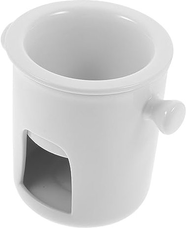 Cabilock Compact Fondue Pot Ceramic Chocolate Melting Mug Sturdy Butter Cheese Warmer for Home Party