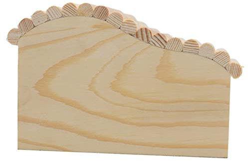 TOBBOMEY Maison Bois pour Hamster Habitat Nest Mobile Bois Naturel pour Rongeurs Et Petits Animaux