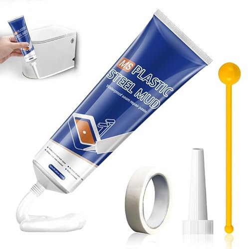 Silicone per Doccia, Silicone Bianco Sigillante, Silicone Sigillante Impermeabile, Silicones Alimentare, Silicona Blanca para Cocina y Baño, Non Facile da Rompere 150ML