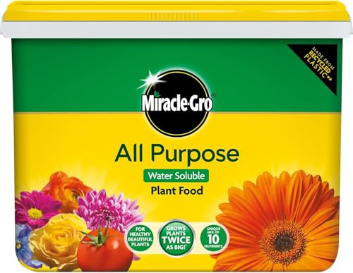 Miracle-Gro All Purpose Soluble Plant Food 2kg | NPK 24-8-16 with Micronutrients | Grows Plants Twice as Big For Flowers, Veg, Lawns & Houseplants | Feed Every 2 Weeks