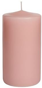 Set mit 12 Kerzen – Durchmesser 5 cm – Höhe 8 cm – nicht parfümiert – Farbe Altrosa Cereria di Giorgio