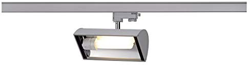 SLV 3-Phase System Spot NEPRO 2 / Spotlight, LED spot, Ceiling Spotlight, Ceiling Light, Track System, Indoor Lighting / G24d-3 26W Grey