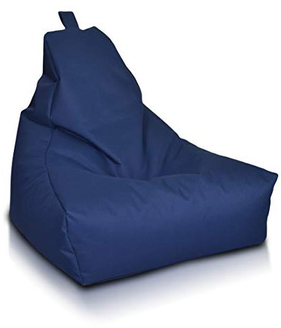 Ecopuf Keiko S Sitzsack - Outdoor und Indoor Bean-Bag aus Polyester mit Anti-Verlust Reißverschluss - 75x70 cm