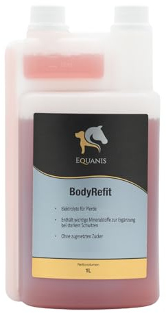Equanis BodyRefit - Elektrolyte für Pferde in Premium-Zusammensetzung. Kann einen Elektrolytmangel nach starken Schwitzen vorbeugen. Mit RoteBeete anstatt Zuckerzusätze