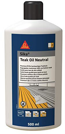 Sika 576952 Teak Oil Neutral Schutzöl, farblos, 500 ml