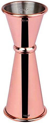 Piazza - Cocktail-Messbecher aus Kupferstahl, professioneller Dosierer für Barausrüstung, Jigger Japan Style Barman | Fassungsvermögen 35/50 ml