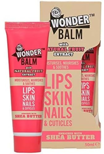 Wonder Balm - Bálsamo de manos/crema para labios, manos y uñas - enriquecido con manteca de karité para piel seca, 50 ml