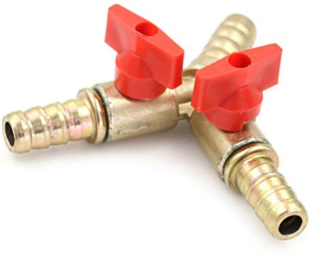 Y Shape Ball Valve, Y Shape Valve Connector Shut Off Coupling Splitter Y Ball Valve for Water,Oil & Gas/Zinc Alloy,10mm(3/8)