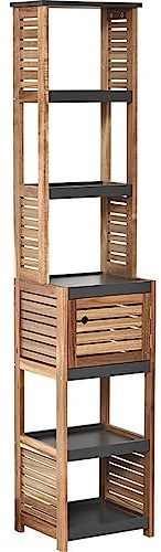 Tendance - Colonna di stoccaggio in Acacia e MDF 1 Porta - Elemento