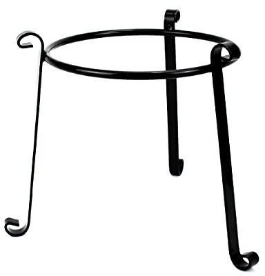 BESCH Portamacetas de Estilo Romano Pequeño Moderno para Soporte de Macetas para Habitaciones, salón, balcón o jardín (20cm/8, Metal)