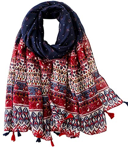 FAIRYGATE Damenschal Schal Damen Geschenke Urlaub Bohemian Schals Eleganter Hochwertiges Wickelschal für Alle Jahreszeiten Lässige Schals Geschenk für Sie 15231