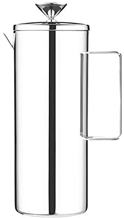 Caffettiera per caffè Acciaio Inossidabile Pressa Francese in Pentola in Vetro in Vetro tè da tè da tè alla Pressa for Filtro Francese (Colore : Silver, Size : 1000ml)