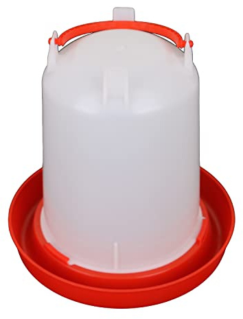Hühnertränke Geflügeltränke in verschiedenen Größen (Rot, 11 Liter)