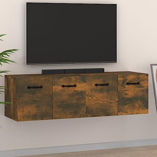 TEKEET Schränke & Lager-Wandschränke 2 Stück Räuchereiche 80x35x36,5 cm Holzmöbel