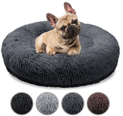 bluzelle Orthopädisches Hundebett für Mittelgroße Hunde, Dunkel-Grau | S-70 cm