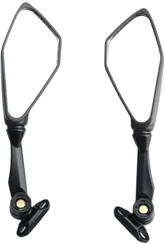 Kettennieter Motorrad Motorrad Rückspiegel Rückansicht Seitenspiegel Für Kawasaki Für Ninja 400 650 Z400 Z650 EX400 EX650 2018 2019 2020 2021 2022 2023 Moped Zubehör Spiegel Motorrad(White,Short)