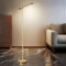 lampadaire,lampadaire sur pied salon LED tout métal 15W 1500LM,3 couleurs - 5 niveaux de luminosité variable lampe salon,lampe sur pied avec lumière douce (avec télécommande - prise UE)