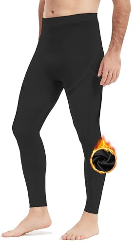 NOOYME Lange Unterhosen Herren Thermohose Herren warme Unterhose Männer Lang Thermounterwäsche Herren Funktionsunterwäsche Skiunterwäsche Thermo Unterhose Herren Leggings Herren für Winter Sport