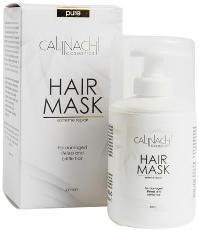 CALINACHI Protein-Haarmaske gegen Haarausfall 300 ml – PROCAPIL Komplex, Koffein & Keratin | mit Argan-, Jojoba-, Avocado- & Kokosöl | stärkt und pflegt | unterstützt Haarfülle & Kopfhautkomfort