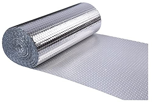 Isolierfolie Dämmfolie Reflektierende Luftpolsterfolie für Heizkörper, Selbstklebende Luftpolsterfolie aus Aluminiumfolie, Wärmedämmfolie, doppelseitiges Isoliermaterial, reflektierende Folie, Isolie