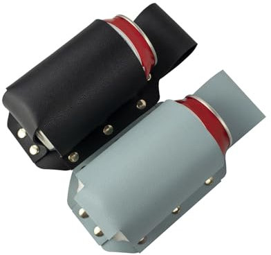 TIANLIN Fondina per Birra 2 Pezzi Materiale PU Portabottiglie per Birra, Impermeabile Cintura Birra in Pelle, con Orecchie Pendenti a Mani Libere, Accessori Birra per Natale Valentino, Nero, Blu