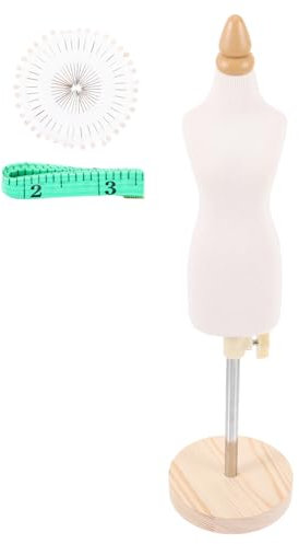 STOBOK Kleiderpuppe Schaufensterpuppe Frau 1/4 Kleiner Modell Aus Pu Stretch Baumwolle Holz Kleiderständer Für Puppenkleider Puppenmode Design Dekoration