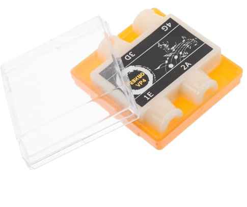 Vaguelly 4-loch Ukulele und Gitarren Stimmgerät Kunststoff Tuner Kompakt 5.4x5.0x1.7cm für Musiker Anfänger und Profis im Studio und Alltag