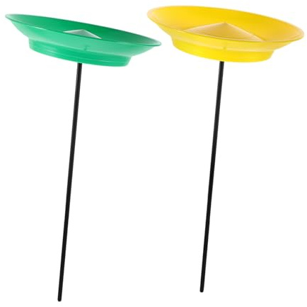 Yardwe Ensemble De Jonglage 2 Assiettes avec Bâtons pour Débutants Set De Jonglerie Facile À Apprendre pour Spectacles Et Fêtes