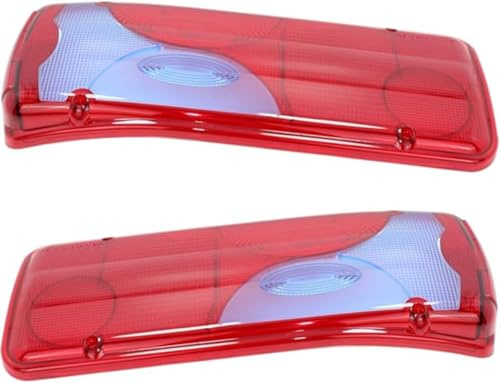 Generisch 2x Lichtscheibe Rechts Links Ersatzgläser Gläser Für Rückleuchte Heckleuchte Satz Kompatibel Mit VW Crafter MAN TGA TGL TGM TGS TGX Mercedes Sprinter 906 LKW Anhänger Pritsche Blau