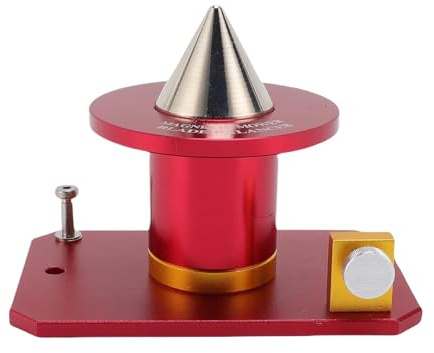 Xiuganpo 339075B Hochleistungs-Magnetmesser-Auswuchtgerät, Langlebiges Rasenmähermesser-Auswuchtwerkzeug aus Aluminiumlegierung, Geeignet für Verschiedene Größen, für Heimwerker (Rot)