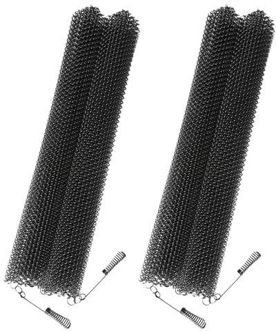 LOLIPPYY Lot de 2 Rideaux Pare-Étincelles en Maille Métallique 61 X 56 CM Barrière Pare-Feu Décorative pour Cheminée à Bois Protection Anti-Étincelles Résistante et Sécurisée pour