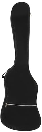 JTKSSCS gitarrväska E-bas väska oxfordtyg vattentät ryggsäck basgitarr dubbla axelband vadderade mjuka väskor gitarrtillbehör, svart, En Storlek, En stil