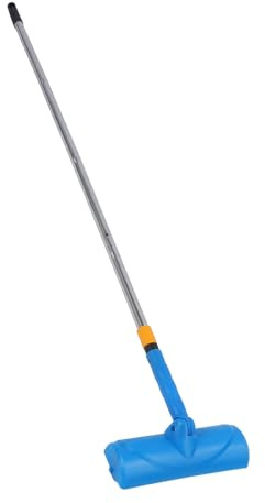 Kit antigoccia per soffitto, rullo per pittura, 10 pollici, con manico staccabile, protezione antispruzzo, testa regolabile, riutilizzabile, per porte finestre, giardino, garage