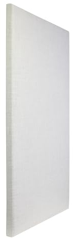 ATS Acoustics Sound Absorbing Acoustic Panel 24 x 48 x 2 Beveled Edge (Ivory)