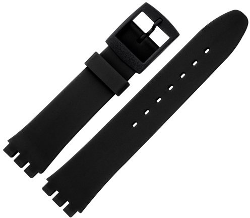 MARBURGER Uhrenarmband 17mm Kunststoff kompatibel mit Swatch Spezialanstoß - Montage Set 9631810000520