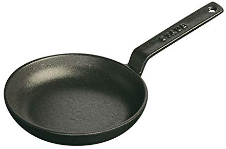 Staub Mini Frying Pan Single Pan – Pan (Single Pan, Black, Cast Iron, 0.15 l, 400 g)