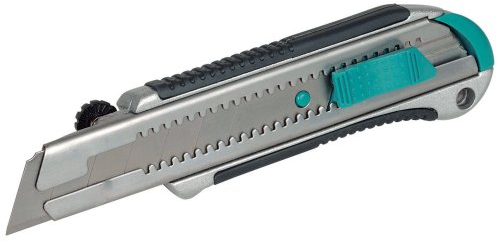 wolfcraft Profi-Abbrechklingen-Messer 25 mm I 4081000 I Messer für hohe Beanspruchung