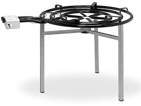 Vaello La Valenciana Paellero Gas Brenner, 800 mm, emaille, schwarz, 30 x 80 x 30 cm