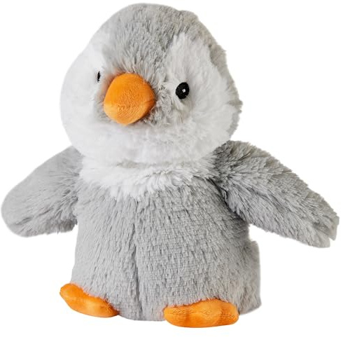 Warmies Plysch Baby Pingvin Mikrovågsvetevärmare, Fransk Lavendel Doftande och Viktad, Varm eller Kall Mjuk Teddy för Avkoppling och Värmande Lindring, Lämplig för Alla Åldrar