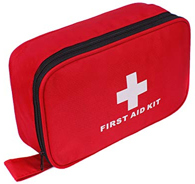Aranticy Erste Hilfe Set Tasche, Leer Nylon Erste-Hilfe-Koffer Notfalltasche Medizinisch Tasche Wasserdicht Tragbar Erste Hilfe Kasten mit Griff First Aid Medical Bag für Home Auto Outdoor Reisen