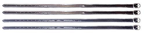 HKM Euroriding Lack Sporenriemen Nizza in 2 Farben, Farben:Darkbrown