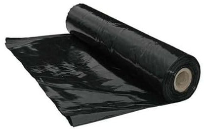 Bonerva Plástico Invernadero en Rollo | Plástico Negro | Plástico agricola | Plástico protección de Plantas | Plastico Protector de Muebles (700 galgas - Rollo 12 x 46 m (552 m2))