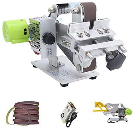 Lijadora Profesional Multifuncional Lijadora De Banda Mini Esmeriladora Eléctrica Micro DIY Amoladora DIY Afiladora De Bordes Con Almohadillas Para Pies,360w power,895 Motor