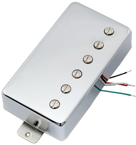 Artec VH59 Vintage Alnico 5 Humbucker Tonabnehmer Steg Pickup 8,4K Chrom | für LP Style E-Gitarre