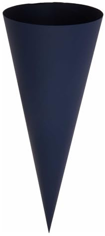 CREATIV DISCOUNT Schultüten-Rohling rund geklebt, 70 cm, Dunkelblau