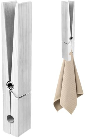 FmtwPhn Molletta da bucato da 30 cm, porta asciugamani in legno, mollette giganti in legno, robuste mollette in legno per soggiorno, grandi mollette da parete ganci per asciugamani da parete forniture