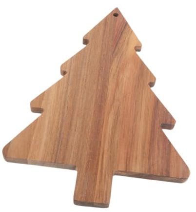 Sharplace Servierbrett mit Weihnachtsbaummotiv, Weihnachts-Schneidebrett, Vorspeisentablett aus Holz als Dekoration für Restaurantküche