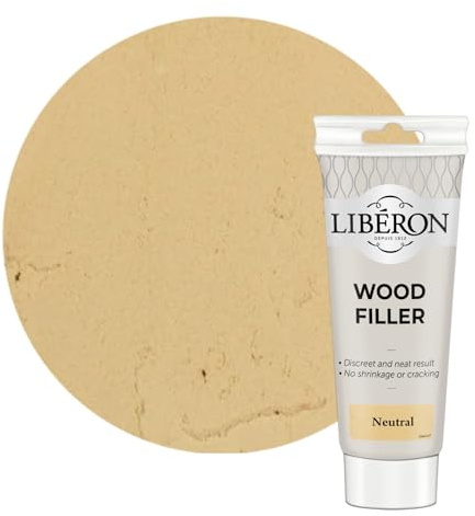 Libéron Wood Filler for Wood Repairs, Neutral, 150g | No shrinkage or cracking, Sands & finishes easily, Ideal for small holes, For interior & exterior use