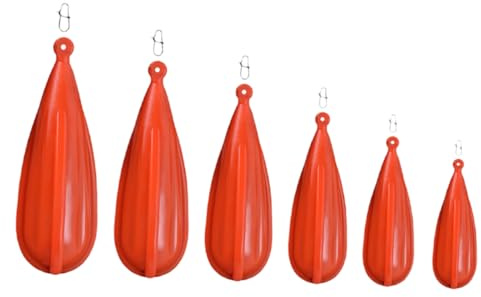 TOGEVAL 6 St Fiskepraxis Fisketillbehör För Barn Fiskeövning Gjutplugg Gjutplugg Gjutpluggar Sötvatten Fisketräning Pluggar Barn Gjutflotta Kasta Pluggar Fisk Pvc Fiskegjutplugg Orange Pvc